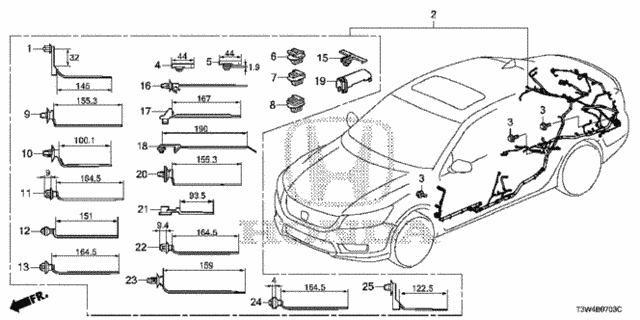Wire Harness (4) for 2014 Honda Accord #0