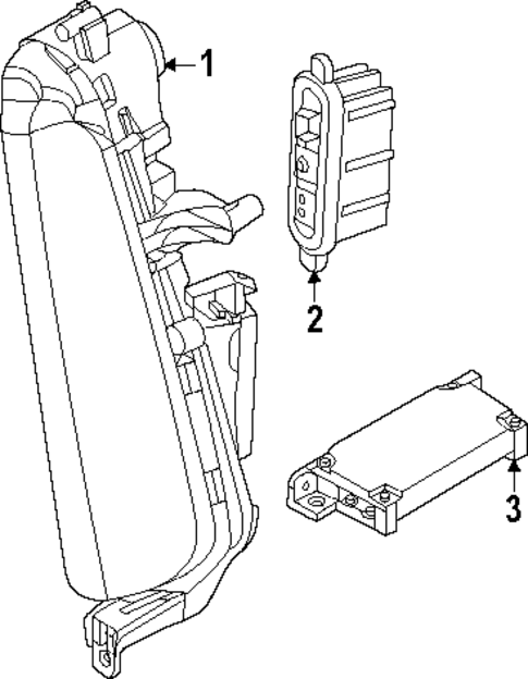 Daytime Running Lamp Components for 2025 Porsche Panamera #1