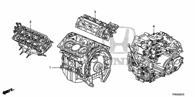 Engine Assy. - Transmission Assy. (V6) for 2012 Honda Crosstour #0