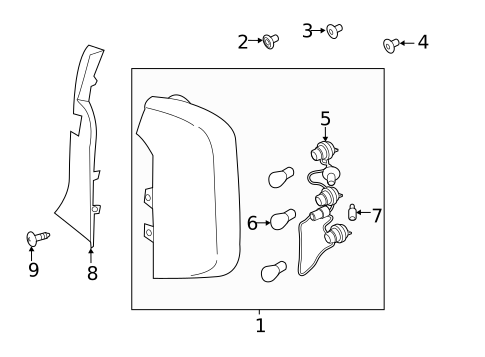 Tail Lamps for 2021 Kia Telluride #0