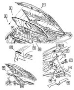 6505636AA - Body Sheet Metal Except Doors: Screw And Washer for Chrysler: 300, 300M, Concorde | Dodge: Charger, Intrepid, Magnum Image