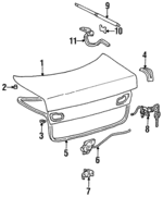 6440150909 - Body: Trunk Lid for Lexus: LS400 Image