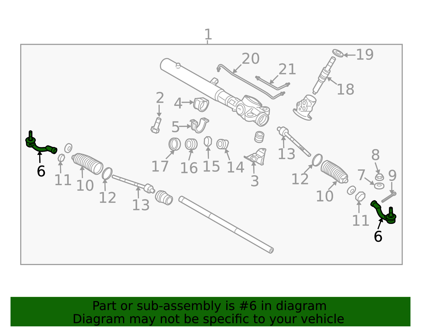 56820-3T200 - Outer Tie Rod 2015-2020 Kia K900 | Kia.Parts Store