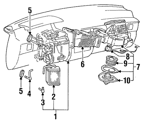Blower Motor & Fan for 1990 Dodge Ram 50 #0