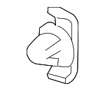 6R4837732A - Body: Door Window Channel Clip for Volkswagen Image