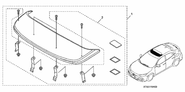 Moonroof Visor for 2020 Honda Civic #0