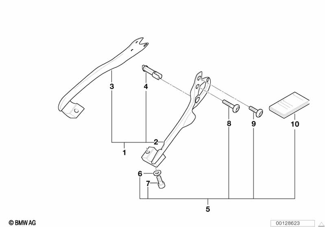 46547670517 - Frame and Mounting Parts: Left Case Holder -  for BMW-Motorrad Image