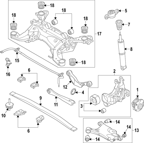 Rear Suspension for 2019 Volvo S90 #3