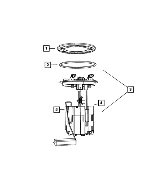 Fuel Pump and Sending Unit for 2011 Dodge Grand Caravan #0