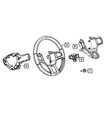 5NN17GTVAA - : Steering Wheel Back Cover for Mopar Image