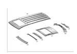 1666570016 - Roof: Reinforcement for Mercedes-Benz: GL350, GL450, GL550, GL63 AMG, GLS350d, GLS450, GLS550, GLS63 AMG Image