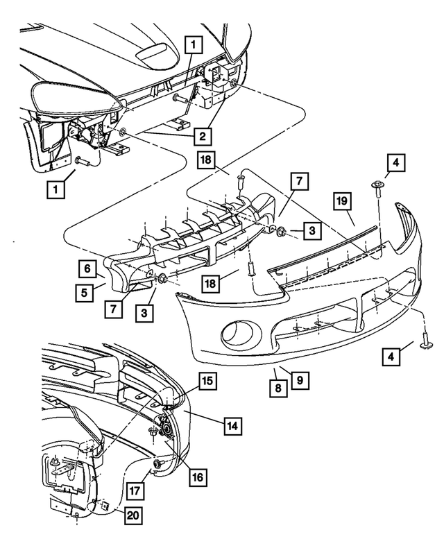 6504118 - Frames and Bumpers: M6 X 1.00 U-nut for Mopar Image