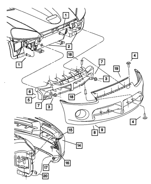 Front Bumper and Fascia for 2006 Dodge Viper #0