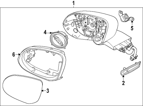 Outside Mirrors for 2025 Genesis GV80 Coupe #0