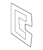 613150E070 - Body: Lock Pillar Reinforced Retainer for Toyota: Sequoia, Sienna Image