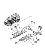 68438883AA - Body Sheet Metal Except Doors: Floor Pan Shield for Mopar Image image