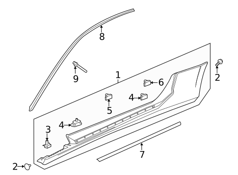 Exterior Trim - Pillars for 2021 Chevrolet Camaro #0