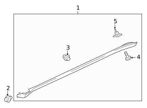 Exterior Trim - Pillars for 2007 Mitsubishi Outlander #0