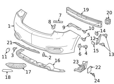 Bumper & Components - Rear for 2018 Acura ILX #0