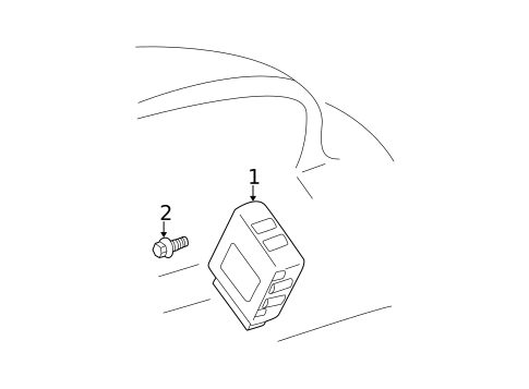 Daytime Running Lamp Components for 2000 Toyota Solara #0