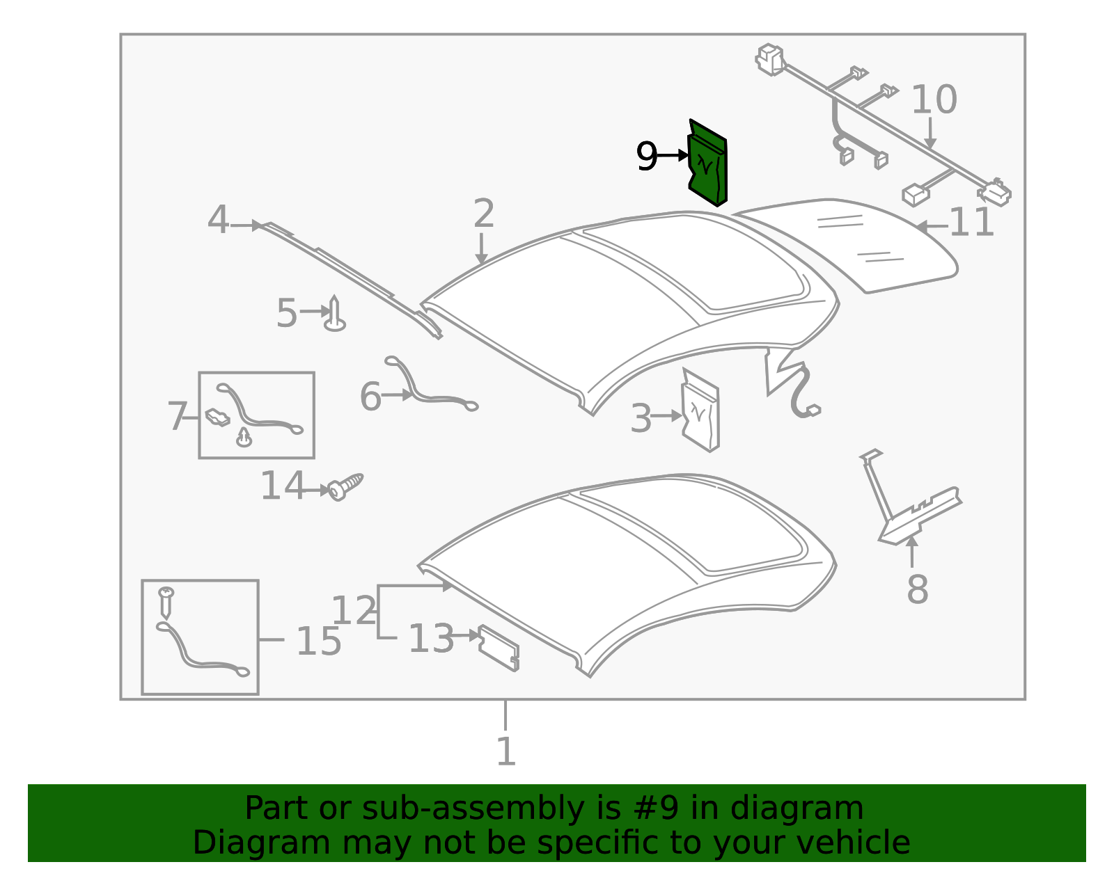 8J7-898-107 - Genuine Audi Mount Kit 8J7898107 OEM 2008-2015 Audi ...