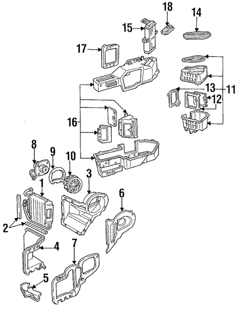 HVAC Case for 1994 Mercury Grand Marquis #0