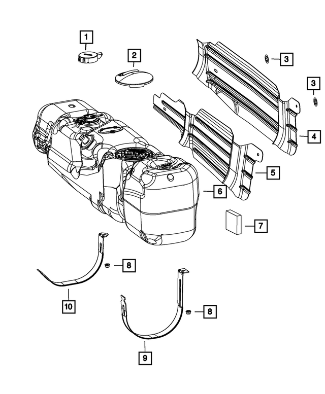 55398044AA - Fuel: Control Valve Cover for Mopar Image image