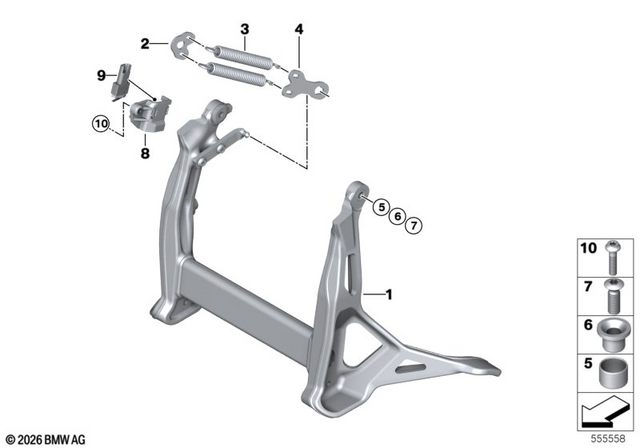 46525A8F2D0 - : Center Stand Sport for BMW-Motorrad Image
