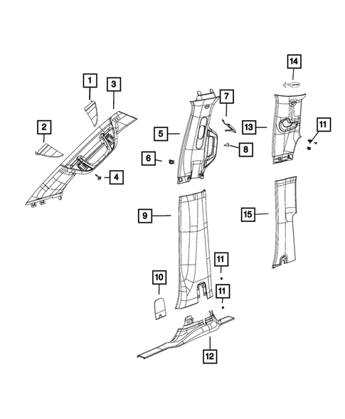 Panels - Moldings - Scuff Plates, Pillar, Cowl, 1/4 Panel Trim and Cargo Covers for 2022 Ram 1500 #0