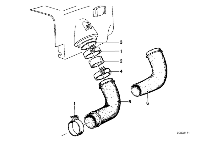 13721262788 - : Intake Pipe, Right        for BMW-Motorrad Image