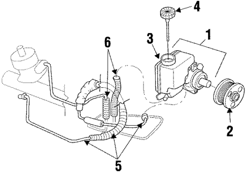 Pump & Hoses for 1997 Pontiac Grand Prix #0