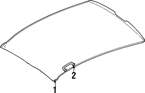 Interior Trim - Roof for 1995 Oldsmobile Achieva #0