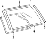 MB384937 - Body: Glass for Mopar Image