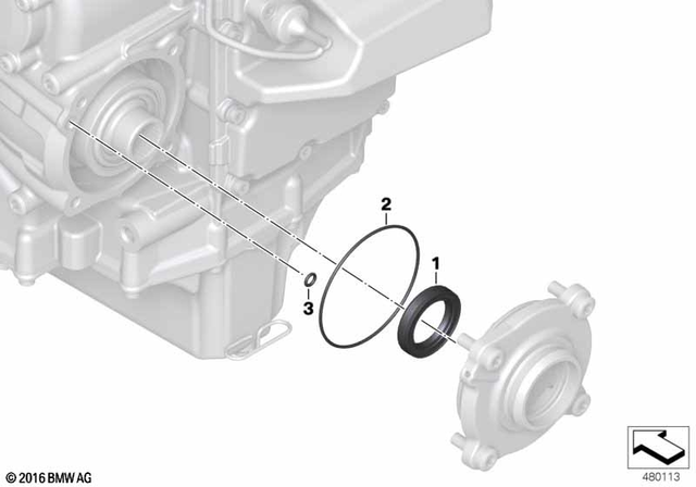 23007721452 - Manual Transmission: Shaft Seal - 32X47X9 for BMW-Motorrad Image