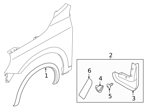 Exterior Trim - Fender for 2015 Volvo V60 #0
