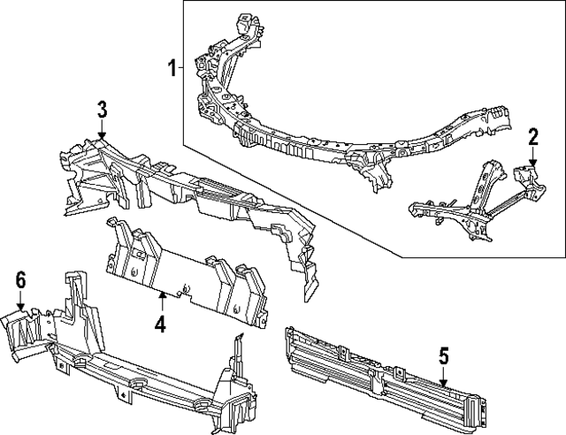 85054471 - : Part# 85510549 F Baffle for Cadillac: OPTIQ | Chevrolet: Blazer EV Image