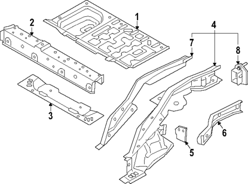 Rear Floor & Rails for 2023 Mini Cooper #0