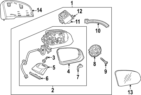 Outside Mirrors for 2026 Volvo EC40 #0