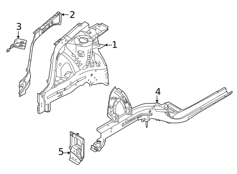 Structural Components & Rails for 2023 Hyundai Elantra #0
