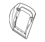 52107004844 - Body: Seat Back Panel for BMW: X5 Image