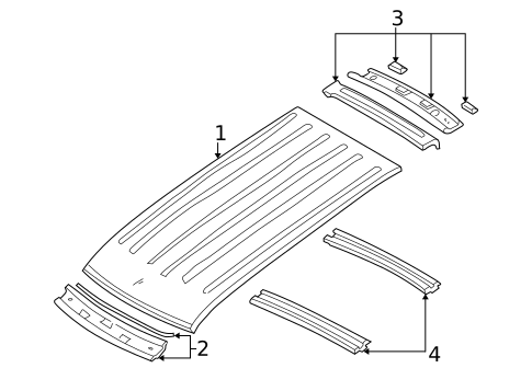Roof & Components for 2002 Jeep Grand Cherokee #0
