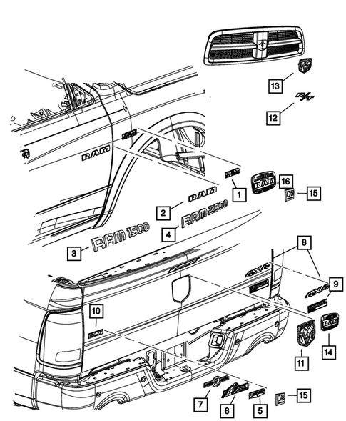 Nameplates for 2011 Ram 1500 #0