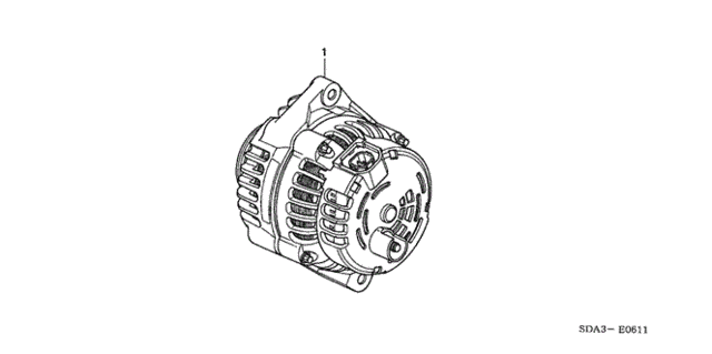 Alternator (Delphi) (V6) for 2003 Honda Accord #0