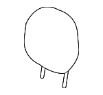 864305SA0C - Body: Headrest, Outer for Nissan: LEAF Image