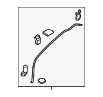 81673G5000 - Body: Drain Hose for Kia: Niro, Niro EV Image