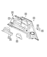 7KL25TX7AA - Interior Trim: Seat Pivot Bezel for Mopar Image