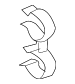 9135594 - : Return Hose Retainer Clip for Volvo Image