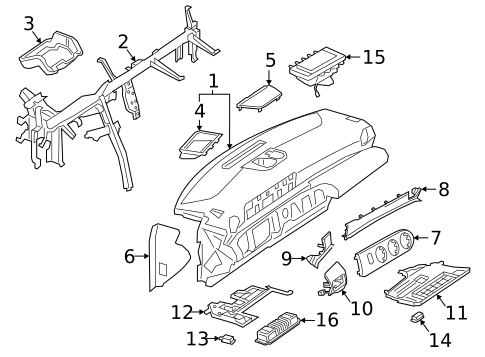 Instrument Panel for 2021 Mercedes-Benz GLA35 AMG #2