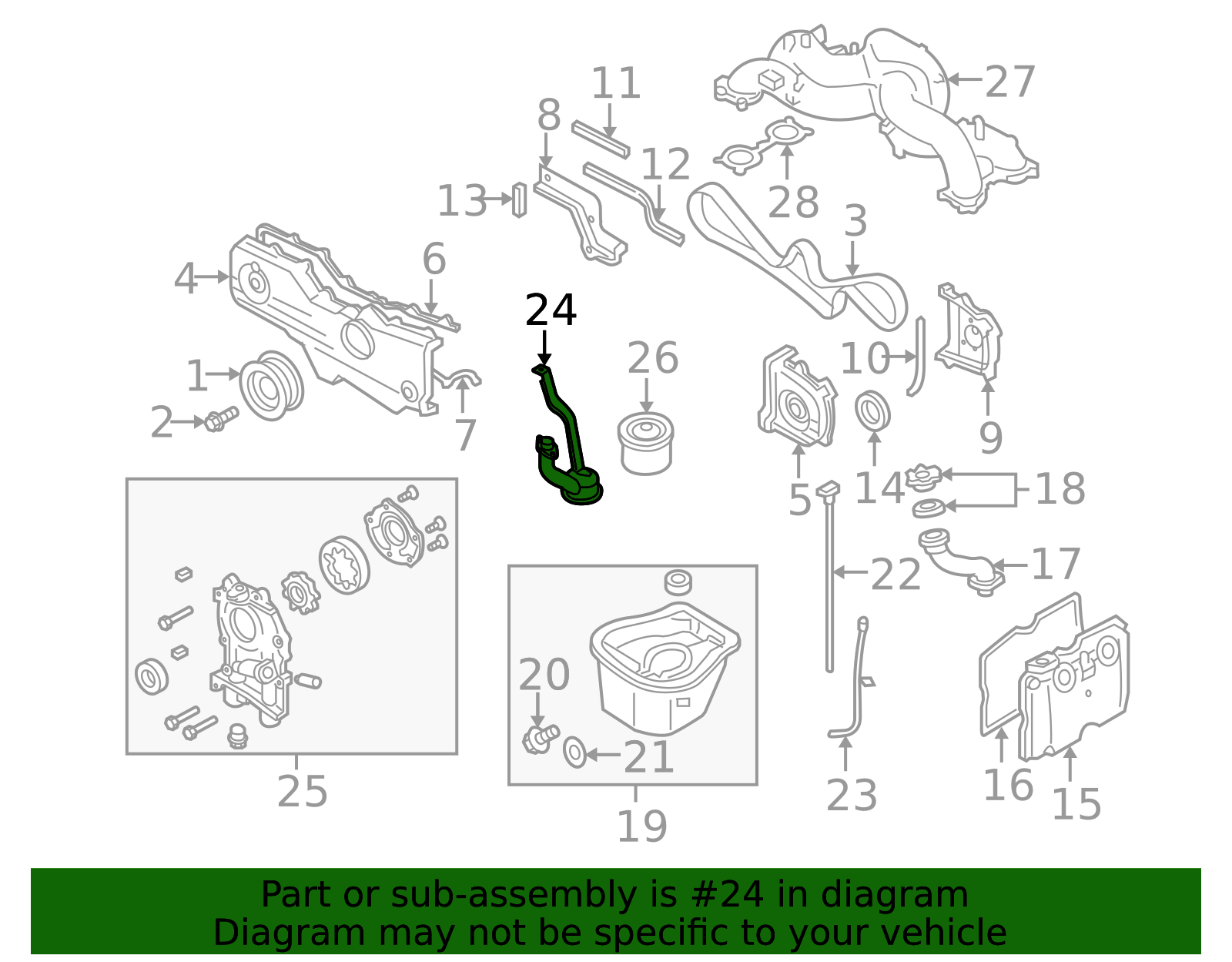 Subaru Oil Pick-Up 15049AA110 | Auto Parts - View #8