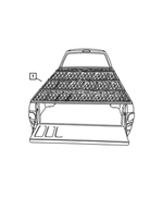 82203921 - Mopar Accessories - Component Parts: Tonneau-folding Cover Kit for Dodge: Ram 1500, Ram 2500, Ram 3500 Image